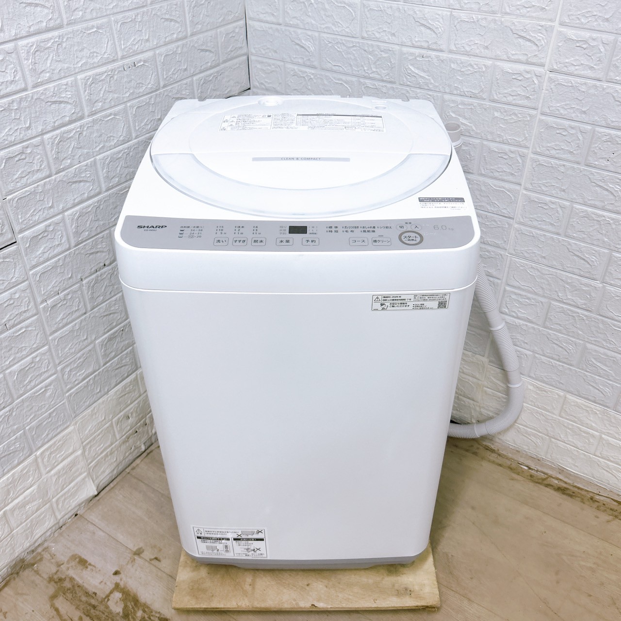 2025年製　シャープ　SHARP　全自動洗濯機 6kg ES-GE6J-S ES-GE6J | 洗濯機：シャープ