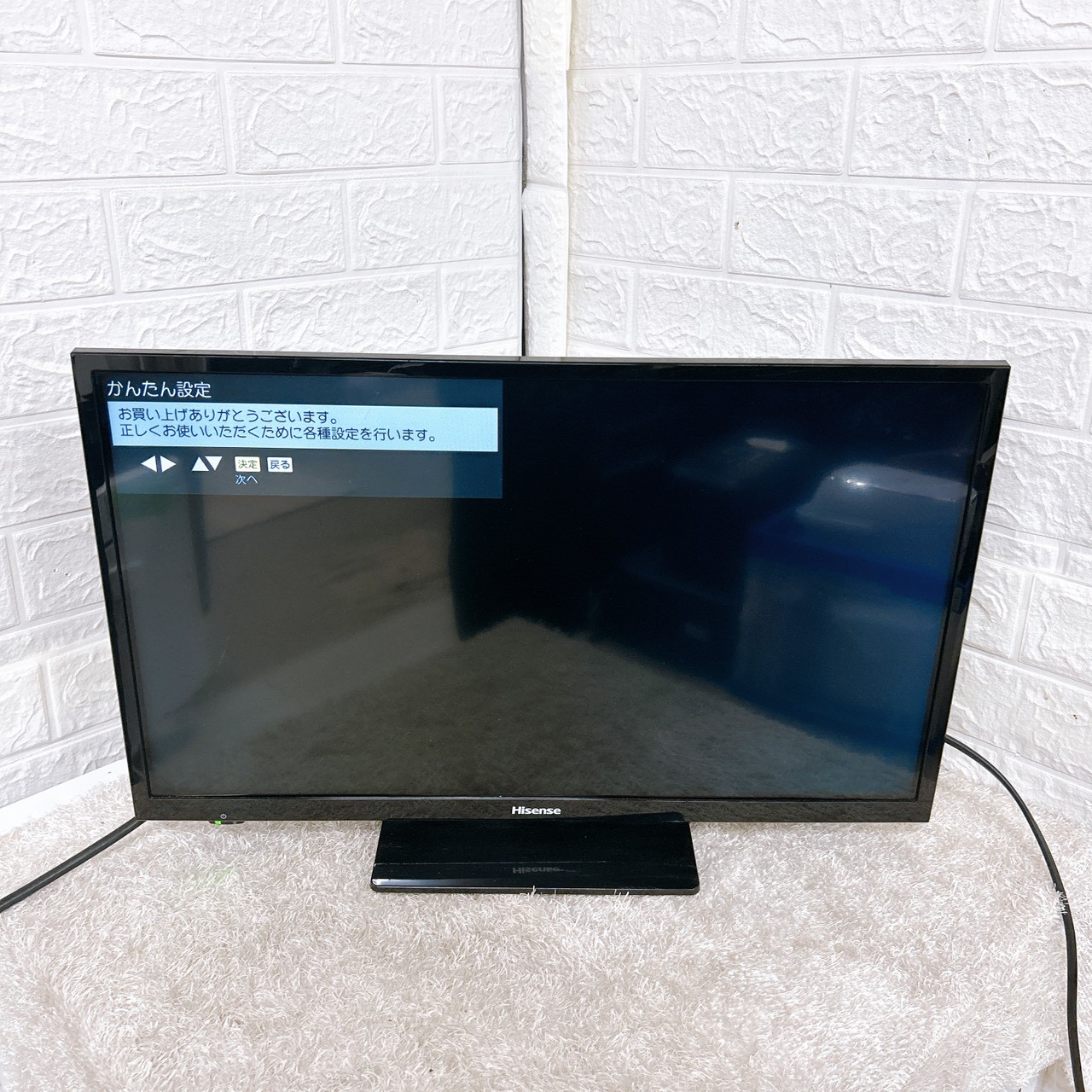 ハイセンス JQ10773 一人暮らし単身用テレビ 24型 K092215
