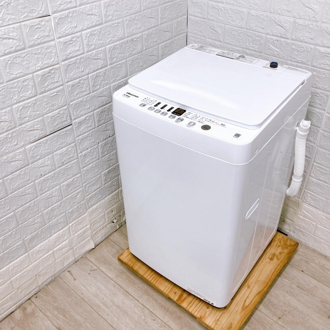 ハイセンス PJW-T55H 一人暮らし単身用洗濯機 5.5kg OE09211