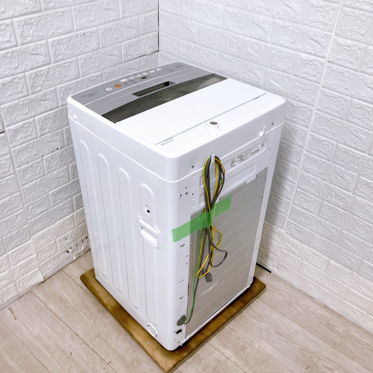 R13 AQUA 家庭用 洗濯機 容量7kg 小型　1〜4人暮らし　保証込み アクア AQW-S4P(W) 一人暮らし単身用洗濯機 4.5kg K10131