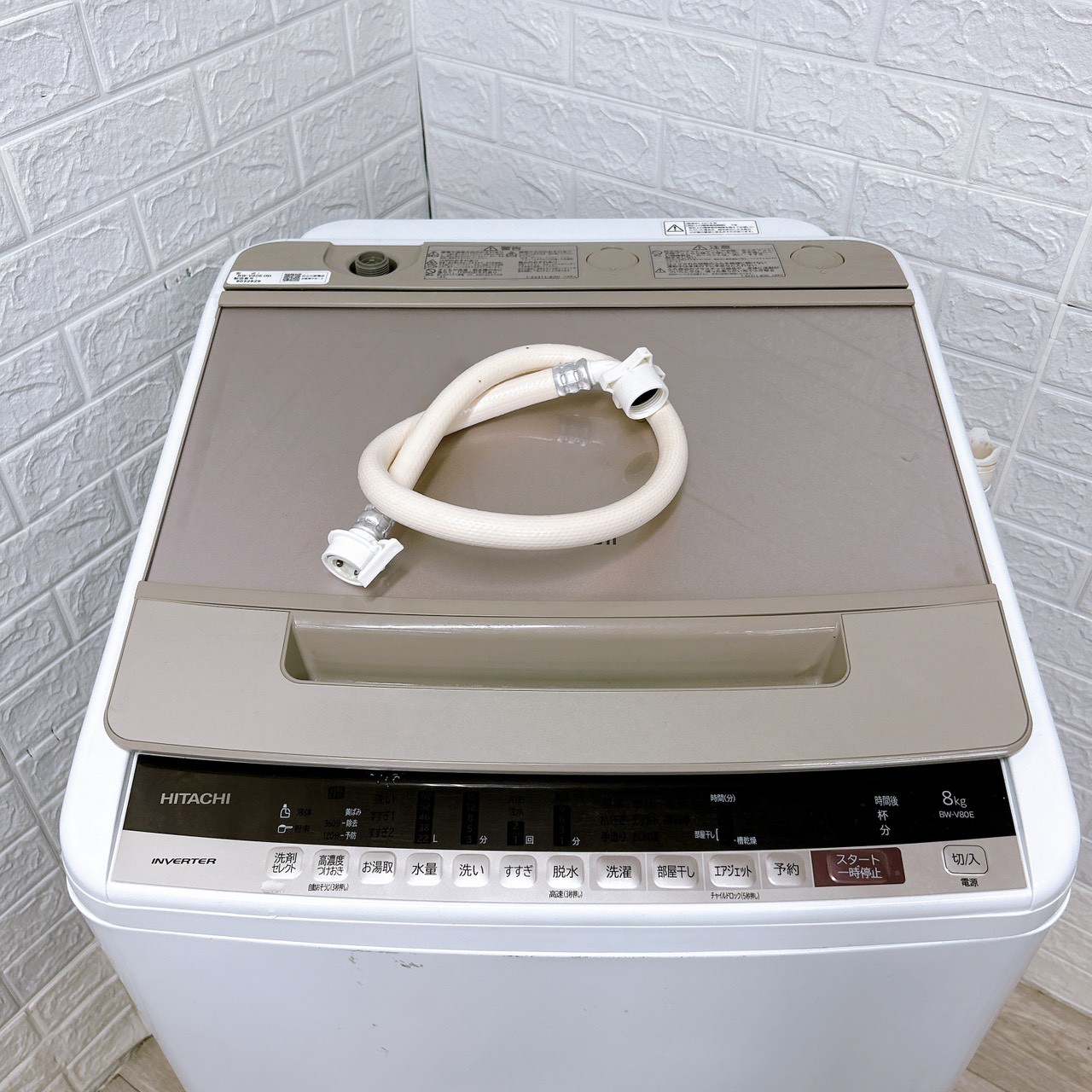 日立　ヒタチ　全自動洗濯機　BW-V80E 2019年製　8kg (#2) HITACHI (日立) 2019年製 8.0kg 全自動洗濯機 BW-V80E(N) 販売中