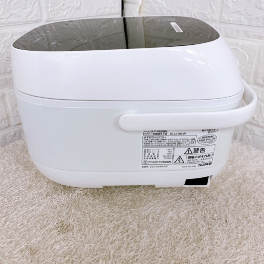 アイリスオーヤマ RC-IJH50-W 一人暮らし単身用炊飯器 5.5合炊き OE09256