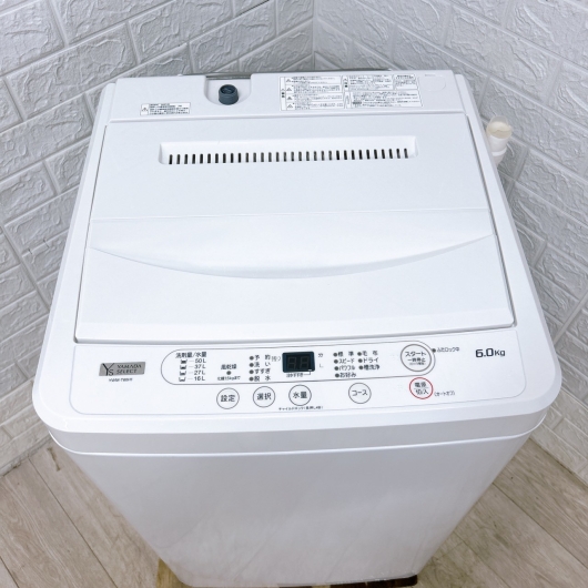 ヤマダセレクト YWM-T60H1 一人暮らし単身用洗濯機 6.0kg K100414