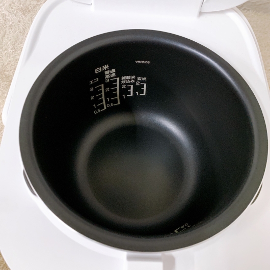 ヤマダ YRC-H05J1 一人暮らし単身用炊飯器 ３合炊き MKT10091