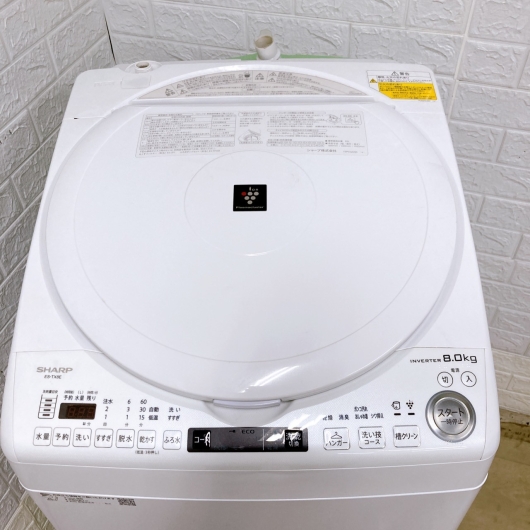 シャープ 8.0kg 洗濯機 一人暮らし 小型 T08032
