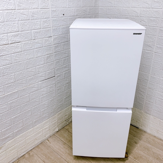 シャープ SJ-D15K-W 一人暮らし単身用冷蔵庫 152L B120614