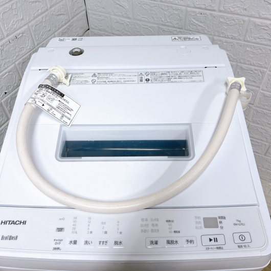 ヒタチ BW-G70J 一人暮らし単身用洗濯機 7.0kg MKT02111
