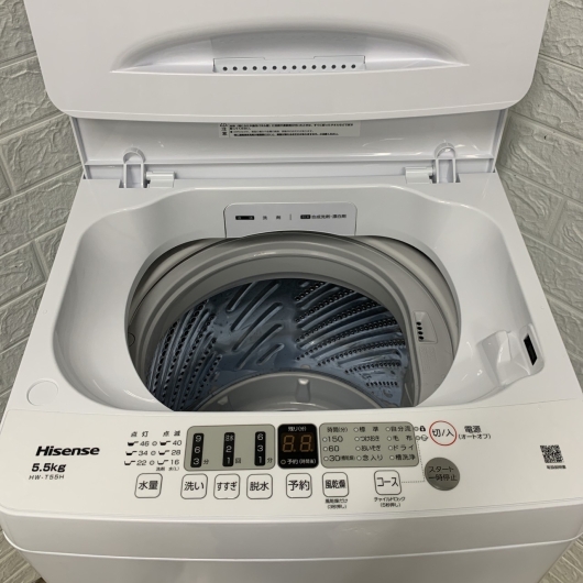 ハイセンス HW-T55H 2024年製 5.5kg 洗濯機 美品【全国発送対応】