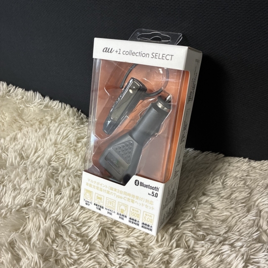 【未開封品】KDDI 車載充電器付 Type-C充電 Bluetooth5.0 ヘッドセット BM27