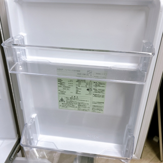 アクア AQR-13M(S) 一人暮らし単身用冷蔵庫 126L B12233