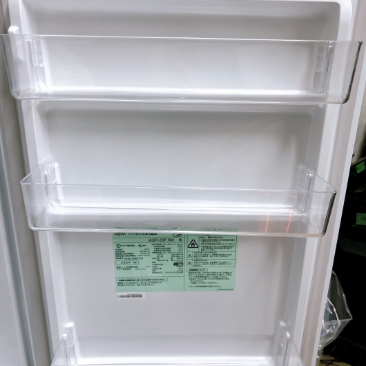 アクア  AQR-20P 一人暮らし単身用冷蔵庫 200L CK012914