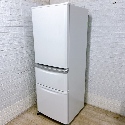 ミツビシ MR-C34D-W 一人暮らし単身用冷蔵庫 335L OE01151