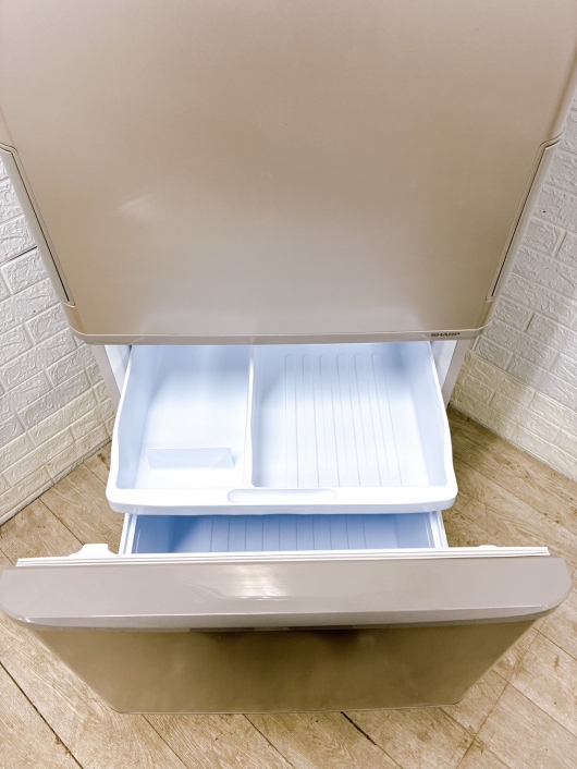 シャープ SJ-W357J-N 一人暮らし単身用冷蔵庫 350L B12261