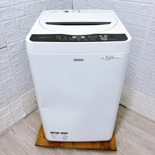 シャープ ES-G45RC-W 一人暮らし単身用洗濯機 4.5kg MKT100312