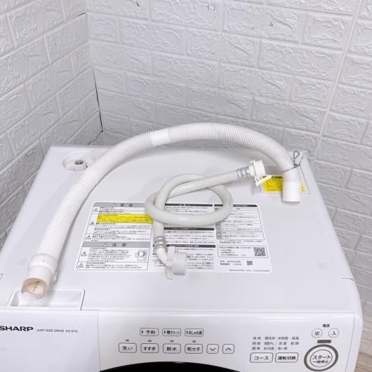 シャープ ES-S7G-WR 一人暮らし単身用ドラム式洗濯機 7.0kg MKT10201