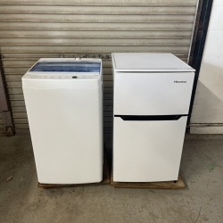 新生活応援 家電2点セット 2ドア冷蔵庫 4.5kg洗濯機