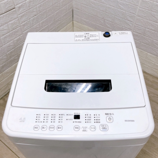 アイリスオーヤマ IAW-T451 一人暮らし単身用洗濯機 4.5kg K09144