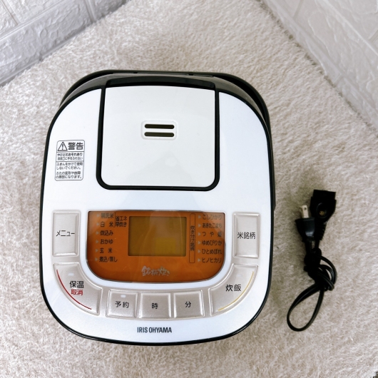 アイリスオーヤマ RC-MB30-B 一人暮らし単身用炊飯器 3合炊き MKT10104