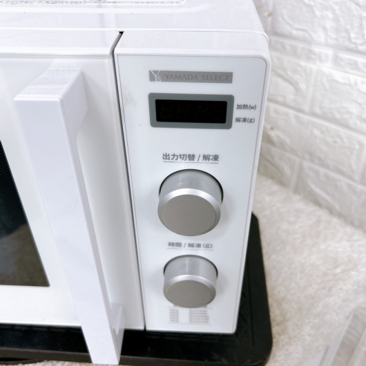 ヤマダ YMW-ST17J1 一人暮らし単身用電子レンジフラット K100416