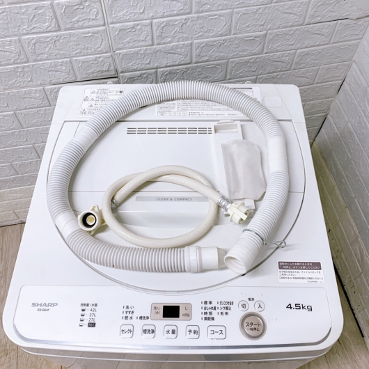 シャープ ES-GE4F-C 一人暮らし単身用洗濯機 4.5kg T04276