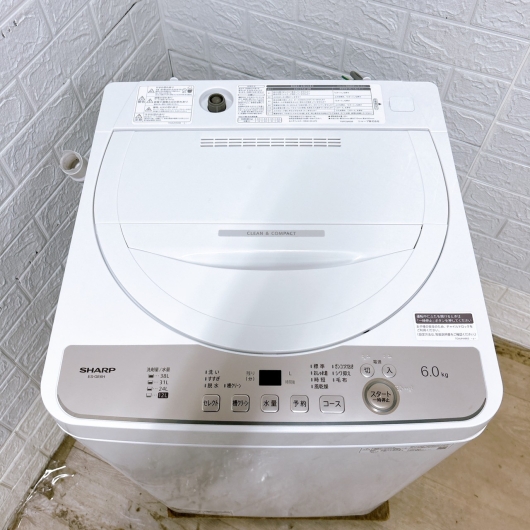 シャープ ES-GE6H-N 2024年製 6.0kg 洗濯機 美品【全国発送対応】