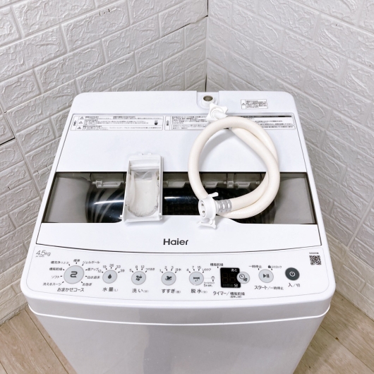 ハイアール JW-HS45C 一人暮らし単身用洗濯機 4.5kg K09225