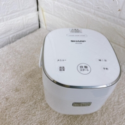 シャープ KS-CF05B-W 一人暮らし単身用炊飯器 3合炊き OE092114