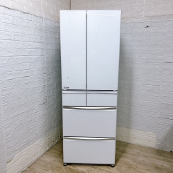 ミツビシ 三菱 MR-MX46E-W 一人暮らし単身用冷蔵庫 455L K11269