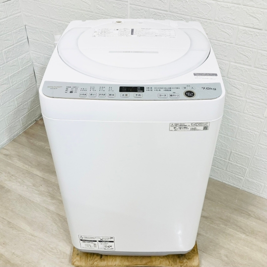 シャープ 7kg洗濯機 ES-GE7F-W 2022年製