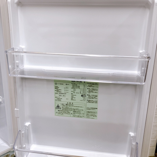 アクア AQR-17K 一人暮らし単身用冷蔵庫 168L K11072