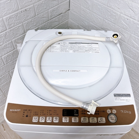 シャープ ES-T712-T 一人暮らし単身用洗濯機 7.0kg K101810