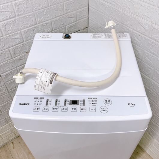 ヤマゼン YWMｰ60(W) 一人暮らし単身用冷蔵庫 6.0kg MKT11121