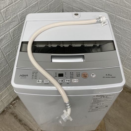 アクア AQW-S4P 2024年製 4.5kg 洗濯機 美品【全国発送対応】