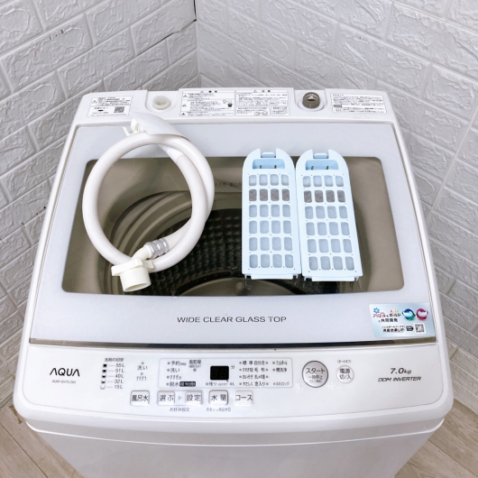 アクア AQW-GV70J(W) 一人暮らし単身用洗濯機 7.0kg CK10047