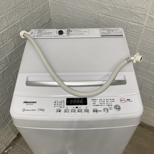 ハイセンス HW-G75C 2024年製 7.5kg 洗濯機 美品【全国発送対応】