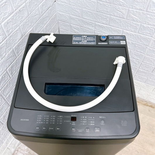 アイリスオーヤマ IAW-T504-B 2024年製 5.0kg 洗濯機 【全国発送対応】