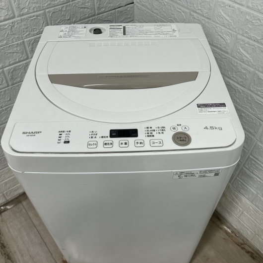 シャープ ES-GE4E-C 2021年製 4.5kg 洗濯機 美品【全国発送対応】