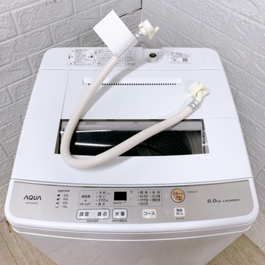 アクア AQW-S60J 一人暮らし単身用洗濯機 6.0kg OE12151