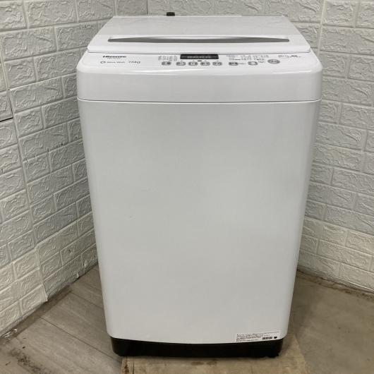 ハイセンス HW-G75C 2024年製 7.5kg 洗濯機 美品【全国発送対応】