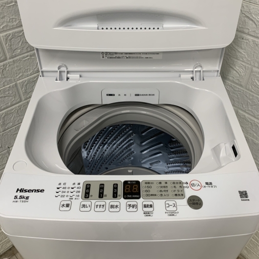 ハイセンス HW-T55H 2024年製 5.5kg 洗濯機 美品【全国発送対応】