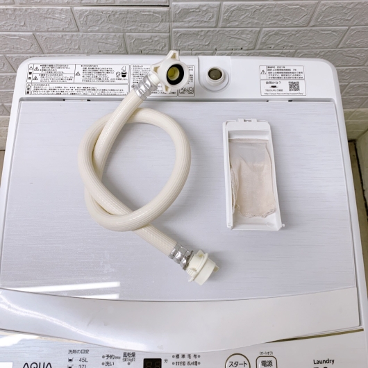 アクア AQW-GS5E8(KW) 一人暮らし単身用洗濯機 5.0kg MKT10203