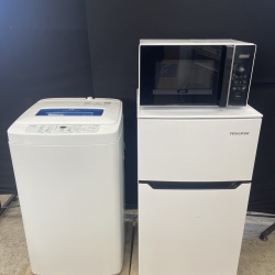 【家電3点セット】冷蔵庫93L＋洗濯機4.2kg＋単機能レンジ