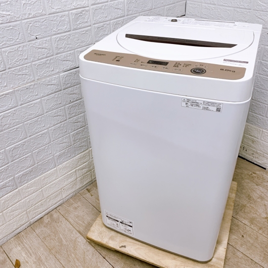 シャープ ES-GE6G-T 一人暮らし単身用洗濯機 6.0kg OE12011