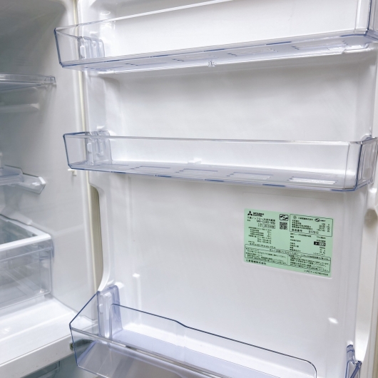 ミツビシ MR-C34D-W 一人暮らし単身用冷蔵庫 335L OE01151