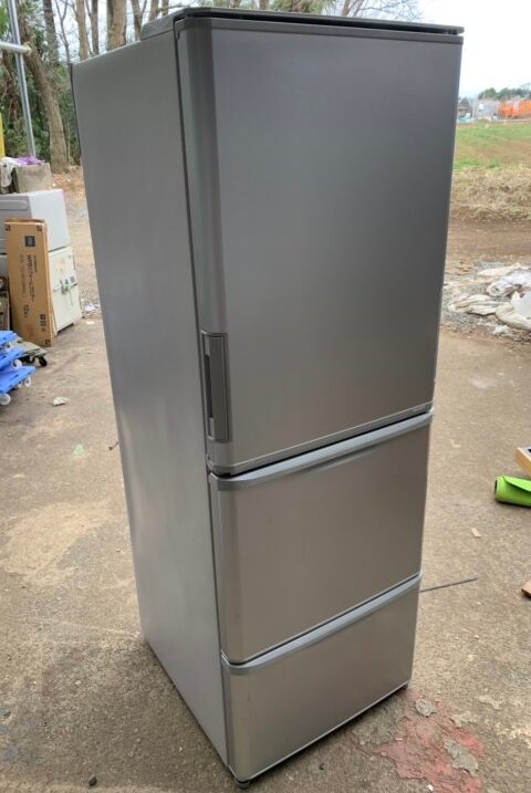 SHARP シャープ 350L 3ドア冷蔵庫 SJ-W356J-S 2022年製