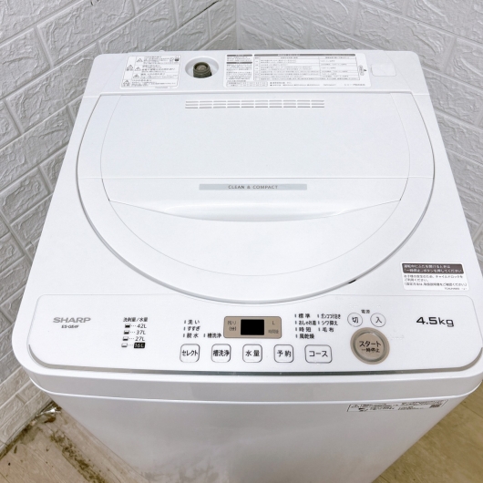シャープ ES-GE4F 2022年製 4.5kg 洗濯機 美品【全国発送対応】