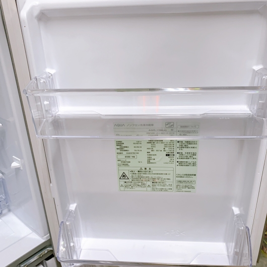 アクア AQR-13M(S) 一人暮らし単身用冷蔵庫 126L B12132