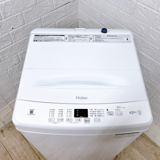 ハイアール JW-U45MK 一人暮らし単身用洗濯機 4.5kg MKT0128100