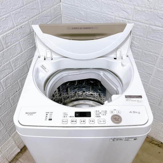 シャープ ES-GE4E-C 2021年製 4.5kg 洗濯機 美品【全国発送対応】