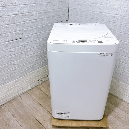 シャープ ES-GE4F-C 一人暮らし単身用洗濯機 4.5kg K12671